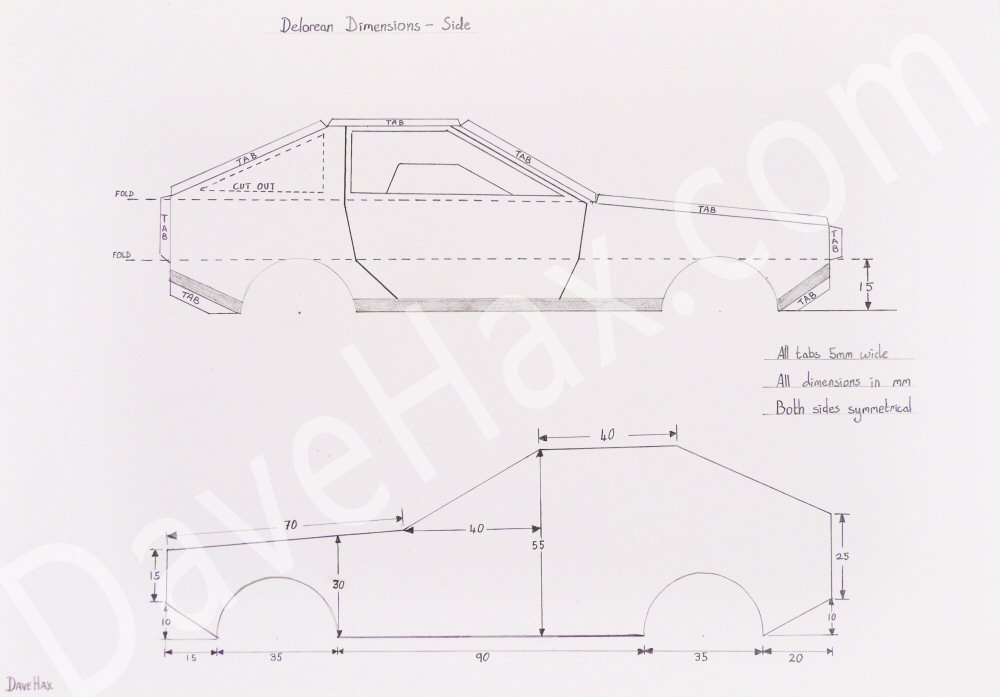 Dave Hax's Delorean Template